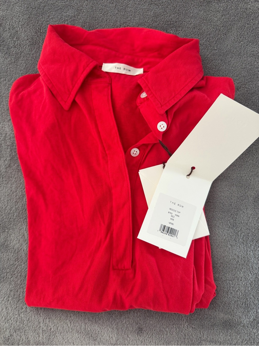 The Row Roddie Red Polo Shirt XXS
